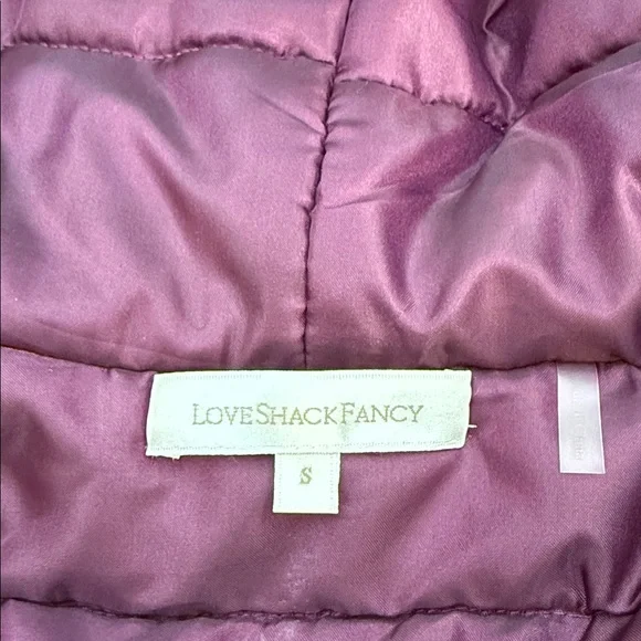 LoveShackFancy Modena Puffer Quilted Floral Print Jacket Size Small NWOT